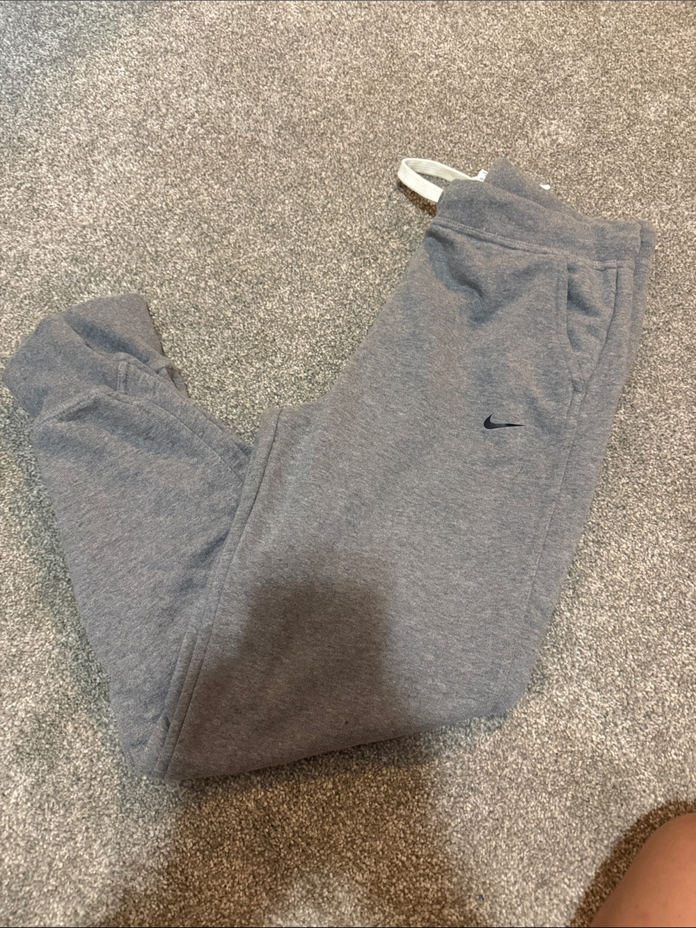 Nike Grey Jogger Sweatpants with Black Swoosh